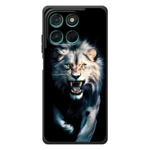 Чехол с принтом «Лев в темноте» для Motorola Moto G57 Power