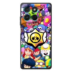 Чехол для Motorola Moto G57 Power Бравл Старс (VPrint) (Лого Brawl Stars)