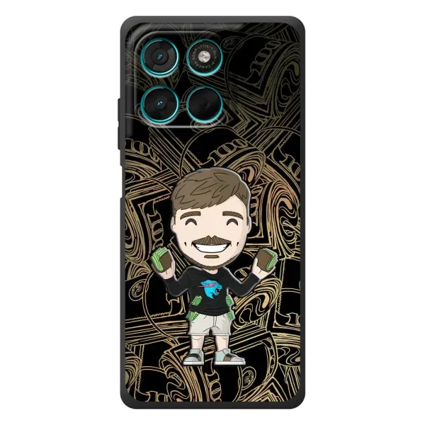 Чехол с принтом «Mister Beast» для Motorola Moto G57 Power
