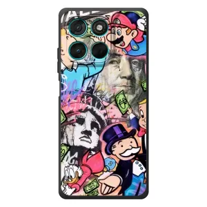 Чехол с принтом «Monopoly man» для Motorola Moto G57 Power