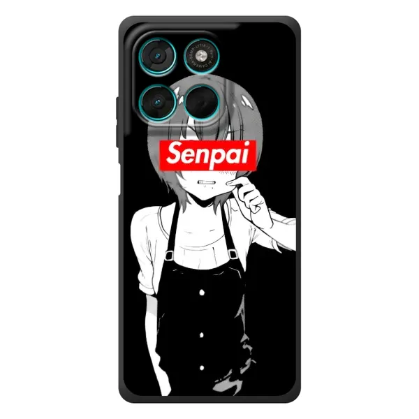 Чехол с принтом «Senpai» для Motorola Moto G57 Power