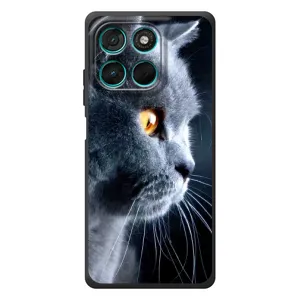 Чехлы с Котиками для Motorola Moto G57 Power (VPrint) (Серый Кот)