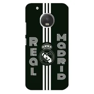 ФК Реал Мадрид чохли для Motorola MOTO G5s (AlphaPrint) (чорно білий Реал)