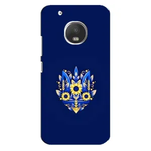 Чохли для Motorola MOTO G5s Укр. Символіка (AlphaPrint) (Квітковий Герб)