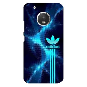Чохли Адидас для Motorola MOTO G5s (AlphaPrint) (Синій Адідас)
