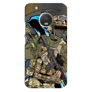 Чехлы с картинкой ЗСУ для Motorola MOTO G5s (AlphaPrint) (Воїн ЗСУ)