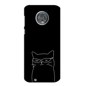 Чохол з малюнком кіт на Motorola MOTO G6 (Байдужий кіт)