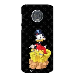 Чехли для Motorola MOTO G6 - Скрудж МакДак Louis Vuitton (PREMIUMPrint) (Богатство Макдака)