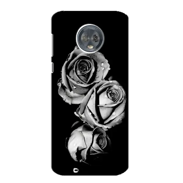 Чохол з принтом «Чорна троянда» для Motorola MOTO G6
