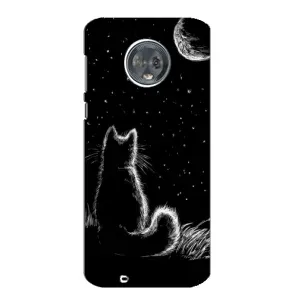 Чохол з принтом для Motorola MOTO G6 (AlphaPrint) Модні коти