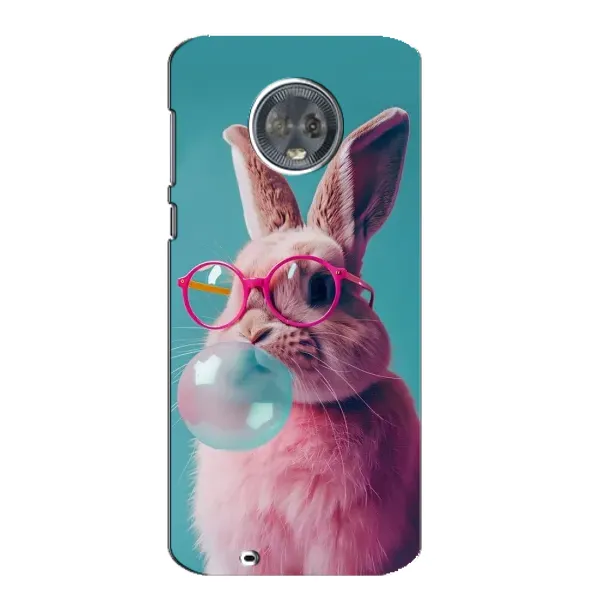 Чохол з принтом «Кролик в окулярах» для Motorola MOTO G6