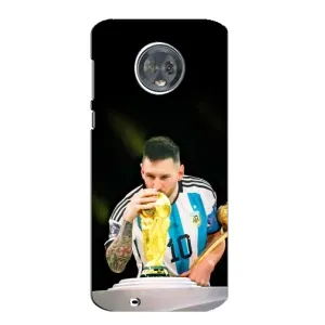 Чохли для Motorola MOTO G6 (Leo чемпіон) (AlphaPrint) (Кубок Мессі)