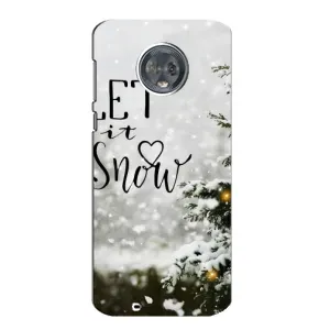 Чохол з принтом «Let it snow» для Motorola MOTO G6