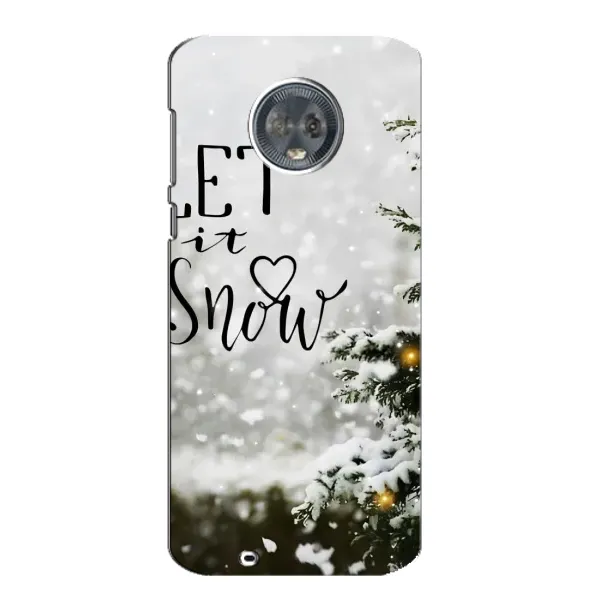 Чохол з принтом «Let it snow» для Motorola MOTO G6