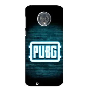 Чеjхол PUBG для Моторола МОТО G6 (AlphaPrint) (Лого PUBG)