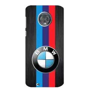 Чохол для Моторола МОТО G6 - з принтом БМВ (AlphaPrint) (Лого BMW)