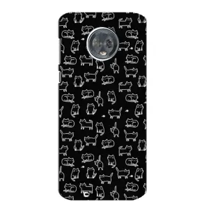 Чохол з принтом для Motorola MOTO G6 (AlphaPrint) Модні коти (Маленькі котики)