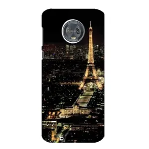 Чохол Ейфелева Вежа Motorola MOTO G6 - (AlphaPrint) (Нічний Париж)