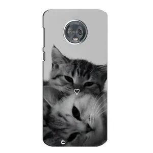 Чохол з малюнком кіт на Motorola MOTO G6 (Пара котів)