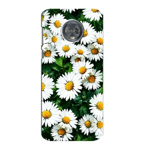 Чохол з принтом «Ромашки» для Motorola MOTO G6