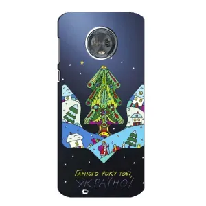 Чохол з принтом «Різдвяний герб» для Motorola MOTO G6