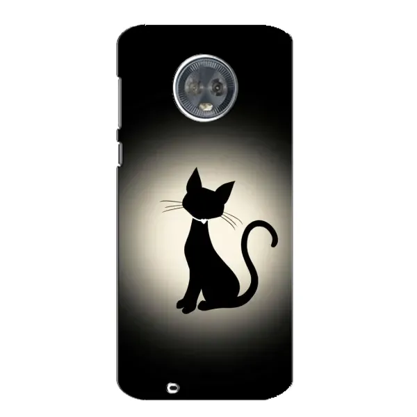 Чохол з принтом «Силует котика» для Motorola MOTO G6