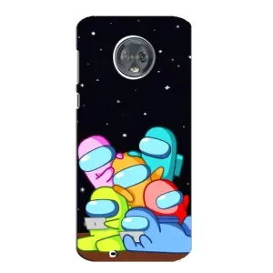 Чохли Амонг Ас для Motorola MOTO G6 (AlphaPrint) (Скіни в космосі)