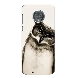 Чохол з пташками на Motorola MOTO G6 (VPrint) (Сова)