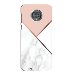 Мраморний чехол на Motorola MOTO G6 (VPrint) (Тройний мрамор)