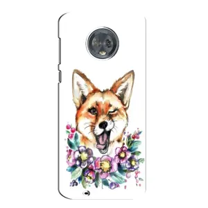Чохли з картинкою Лисичка для Motorola MOTO G6 (VPrint) (Весела лисичка)