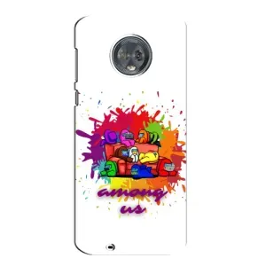 Чохли Амонг Ас для Motorola MOTO G6 (AlphaPrint) (Яскравий АмонгАс)