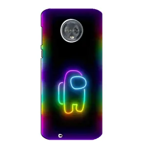 Чохли Амонг Ас для Motorola MOTO G6 (AlphaPrint) (Яскравий скін)
