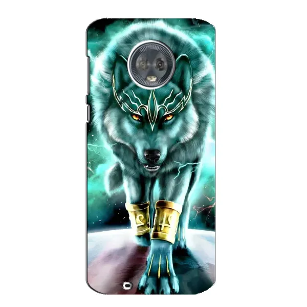 Чохол з принтом «Яскравий вовк» для Motorola MOTO G6