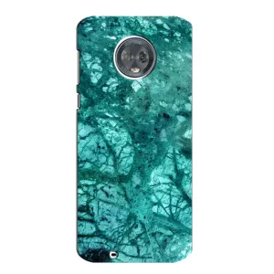 Мраморний чехол на Motorola MOTO G6 (VPrint) (Зелений мрамор)