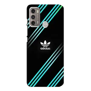 Чохли Адидас для Motorola MOTO G60 (AlphaPrint) (Адідас з полосами)
