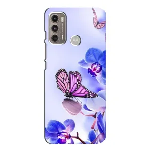 Чохли з квітами для Motorola MOTO G60 (VPrint) (Метелик на квітах)