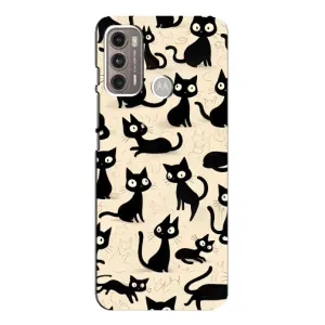 Чехол с рисунком кот на Motorola MOTO G60