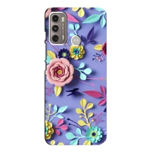 Чохли з квітами для Motorola MOTO G60 (VPrint) (Дизайн квітів)