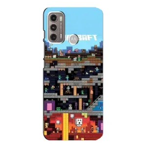 Чохол Майнкрафт на Motorola MOTO G60 (AlphaPrint) Minecraft (фон Minecraft)