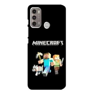 Чохол Майнкрафт на Motorola MOTO G60 (AlphaPrint) Minecraft (герої Minecraft)