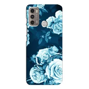 Чехлы (ART) Цветы на Motorola MOTO G60 (VPrint) (Блактині бутони)