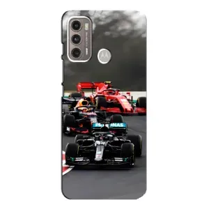 Чохол з принтом «Гонка Формула 1» для Motorola MOTO G60