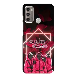 Чохол Гра в кальмара для Motorola MOTO G60 (Охоронці Гра кальмара)