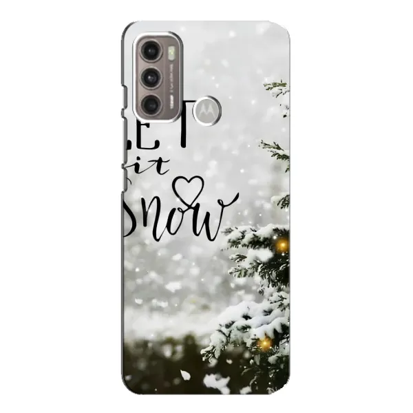 Чехол с принтом «Let it snow» для Motorola MOTO G60