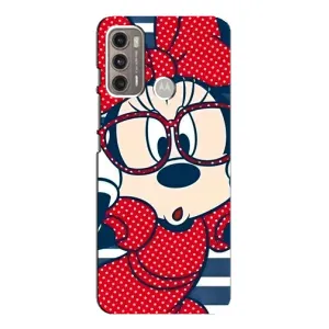 Міккі Маус чохол для Motorola MOTO G60 (AlphaPrint - Мультяшні) (Маус в окулярах)