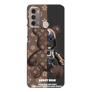 Круті Чохли Луі Віттон для Motorola MOTO G60 (AlphaPrint) (Ведмідь Луі Вітон)