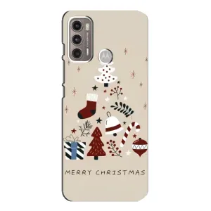 Чехол с принтом «Merry Christmas» для Motorola MOTO G60