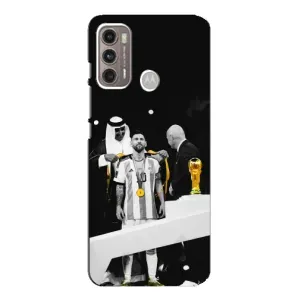 Чохли для Motorola MOTO G60 (Leo чемпіон) (AlphaPrint) (Мессі коронований)