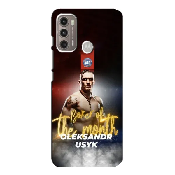 Чохол з принтом «Olexandr Usyk» для Motorola MOTO G60 Чохол з принтом «Olexandr Usyk» для Motorola MOTO G60