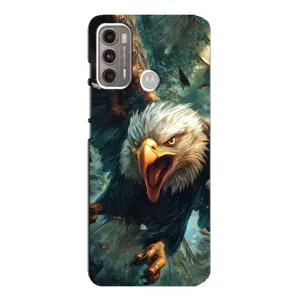 Чохол з картинкою 'Хижаки' для Motorola MOTO G60 (Орел у польоті)